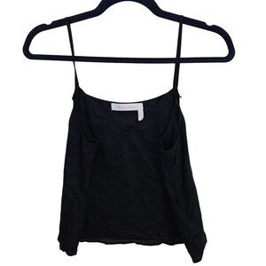 See By Chloe Navy Cotton Spaghetti Strap Camisole Designer Layering Size 44/M